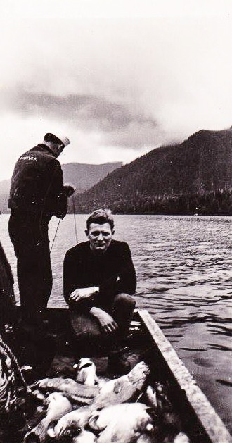John DeMan fishing 1943