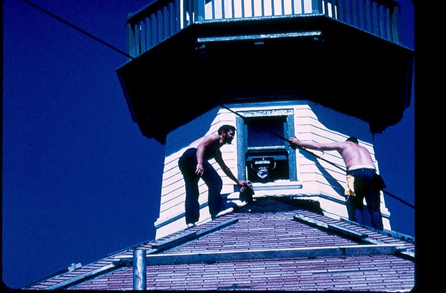 Tom Schmidt & Chuck Russel Roof Repair Summer 1972